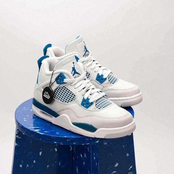 Air Jordan 4 Retro Military Blue 2024 Gs (100% Authentic)