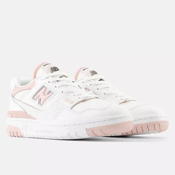 New Balance 550 White With Pink Sand Nb 550 Womens Bbw550Bp