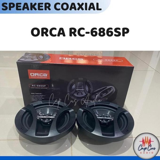 TERBARU SPEAKER COAXIAL MOBIL 6 INCH ORCA RC-686SP / SPEAKER COACIAL ORCA