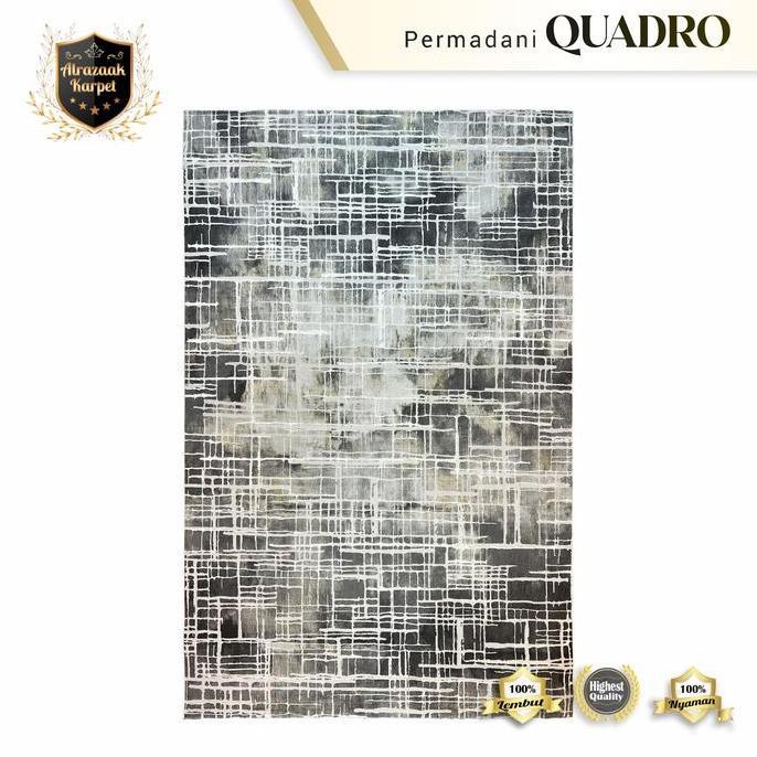 Karpet Permadani Turki Quadro Vintage Abstrak 200x300