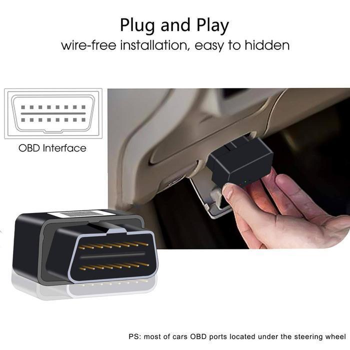 Gps Pelacak + Sadap Suara Mobil Model Obd Tanpa Kabel Bisa Sadap Suara Sopir Bonus Kartu Gsm Aktif S
