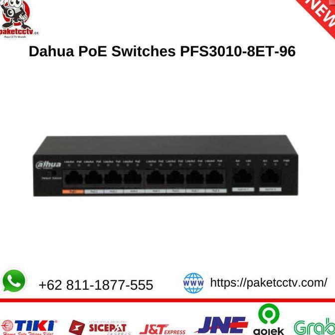 Dahua PoE Switches PFS3010-8ET-96 / Switch PoE dahua 8 Port