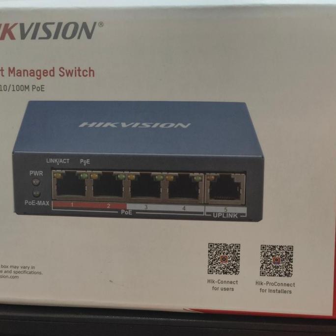Hikvision Switch POE 4Ch poe network ipcamera