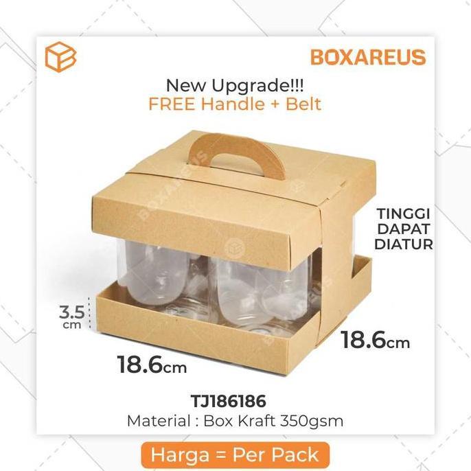 Kotak Box Kue Kering Packaging Jar Toples Kemasan Cookies | TJ186186