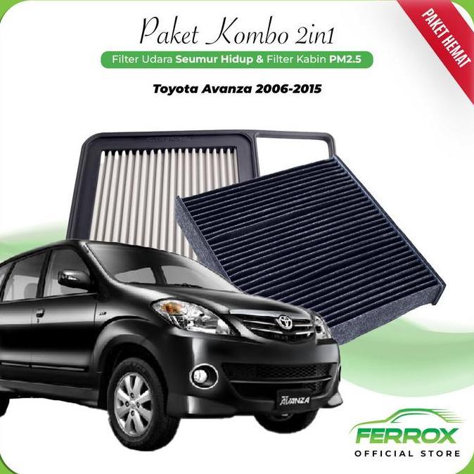 Ferrox Filter Udara Mesin & Filter Cabin Toyota Avanza