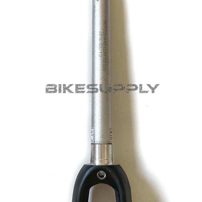 Promo Fork Carbon Alloy Sepeda Fixie / Balap 700C Warna Hitam Black Diameter 28.6 mm Oversize OS 1 1