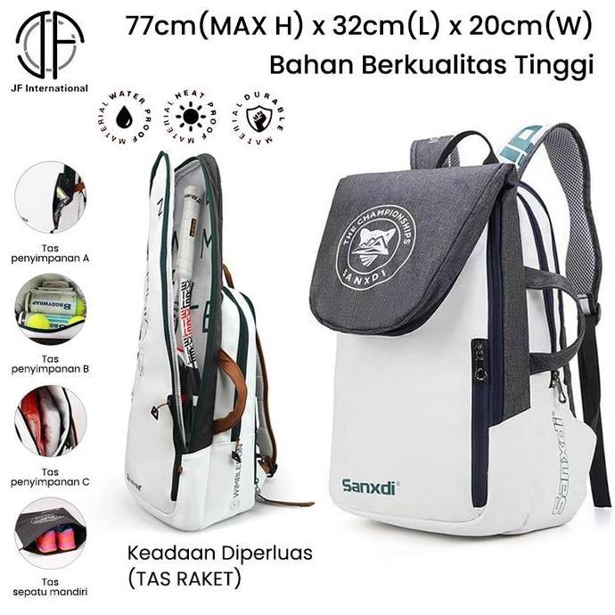 Backpack Bulutangkis Badminton Tennis / Ransel Raket Multifungsi Tas Ransel /Tas Ransel Badminton