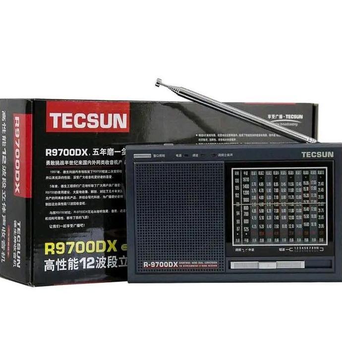 TECSUN R9700DX SW MW HIGH SENSITIF 12 WORD BAND RADIO RECEIVER R-9700DX RKRW