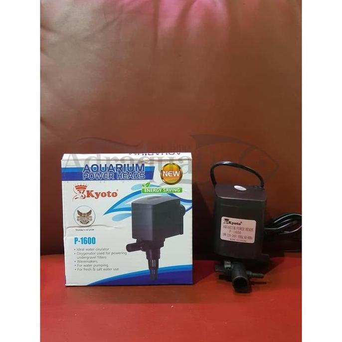New- Kyoto P-1600 Aquarium Power Heads Pompa Air Celup Filter Aquarium