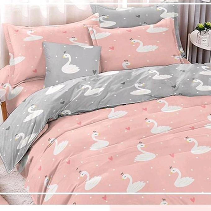 Bedcover motif swan princess motif terbaru Lembut Bantal Karet