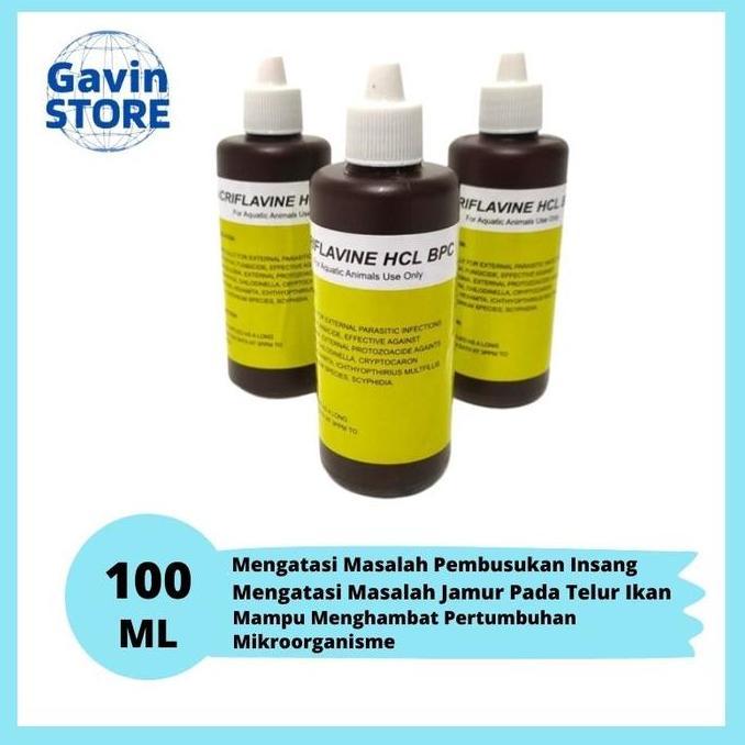 ACRIFLAVINE HCL BPC 100ML OBAT IKAN MURNI TANPA CAMPURAN OBAT KUNING