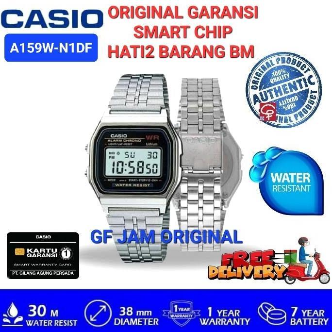 CASIO A159W-N1DF A159WA-N1DF A 159W N1DF A 159 W JAM TANGAN ORIGINAL