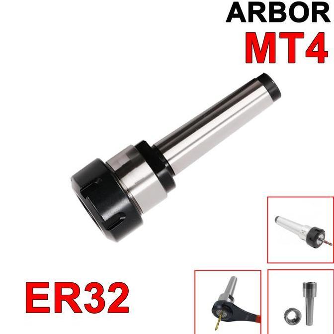 OVIROWA Arbor MT4 ER32 Collet MT4-ER32 Collet Chuck Penjepit Tool Milling Cina