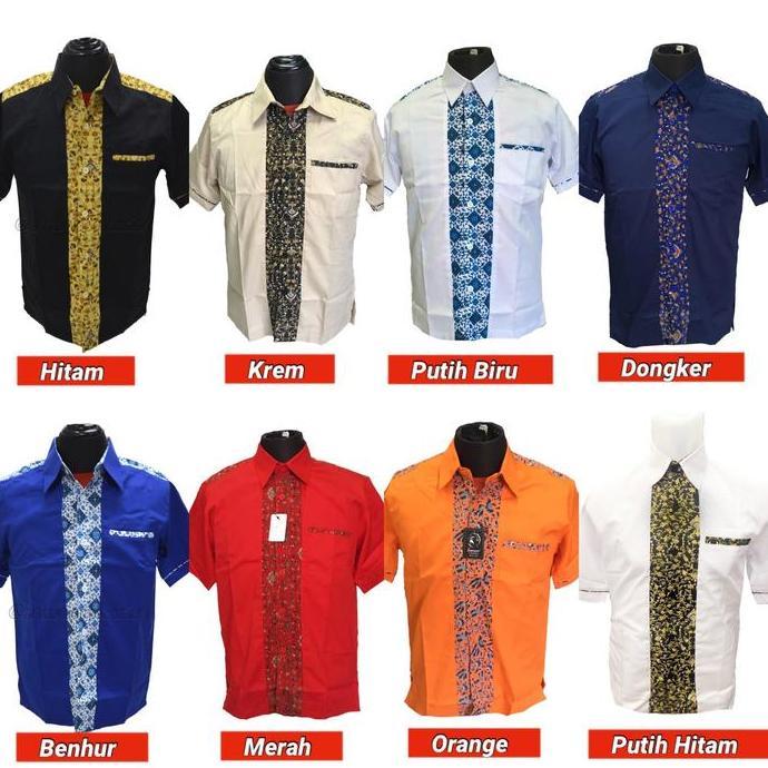 Kemeja Seragam Batik , Baju Kerja Batik , Seragam Kombinasi Batik , Seragam Batik , Baju Restoran Ba