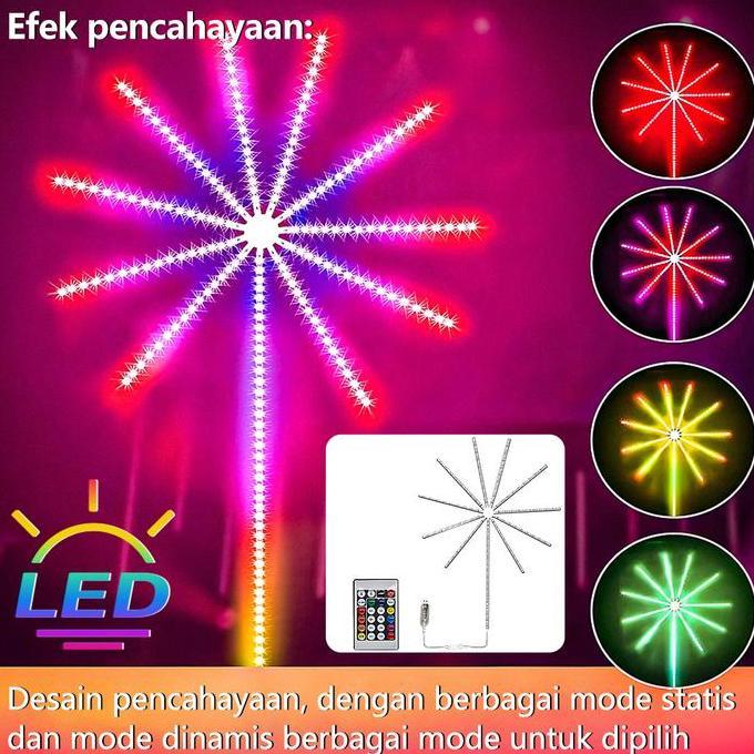 ANMA - Lampu LED berwarna-warni dengan musik dan suara yang dikendalikan dengan aliran air, lampu  b