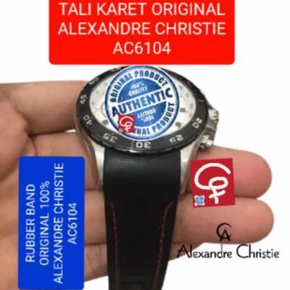 TALI KARET RUBBER STRAP JAM TANGAN ALEXANDRE CHRISTIE AC6104 AC 6104