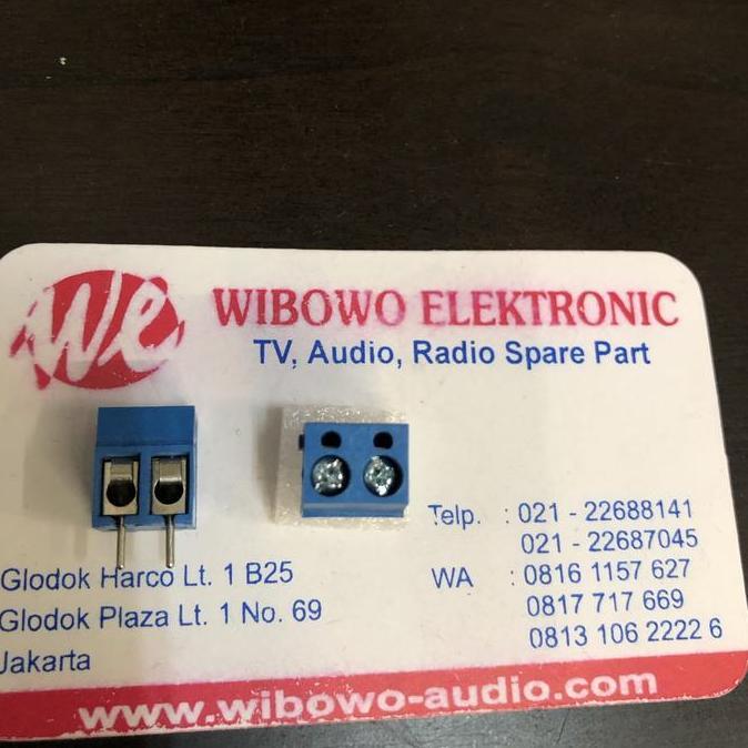TERMINAL BLOK 2PIN BIRU LURUS TERMINAL BLOCK 2PIN WEK99