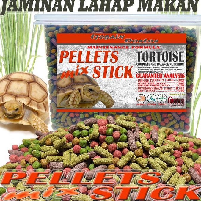 Deepanim- Makanan Kura Kura Sulcata Redfoot Hermani Tortoise Pelet Mix 1Kg