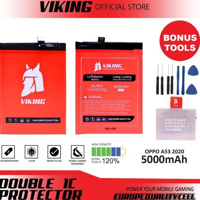 Case- Viking Baterai Oppo A16 - A54 - A53 20 - A33 20 - A32 20 Blp805