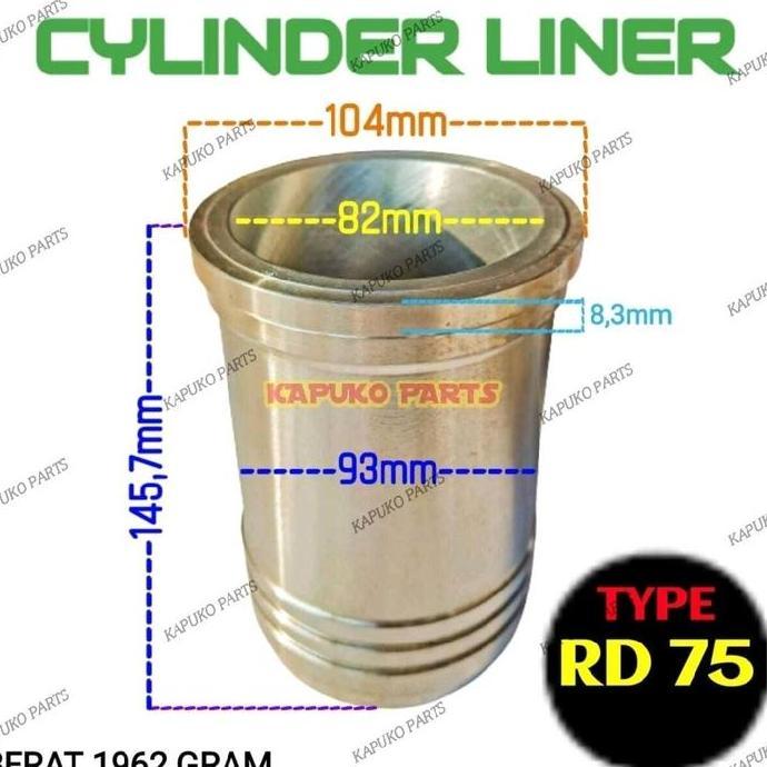 RD75 CYLINDER LINER BORING 82MM UNTUK MESIN DIESEL KUBOTA