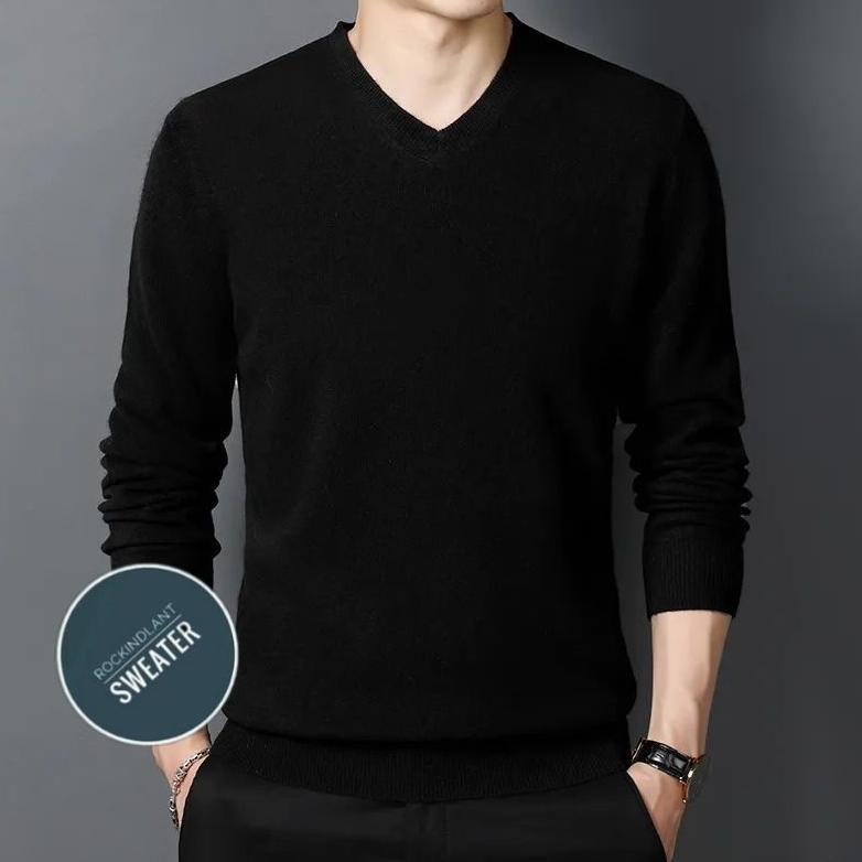 PREMIUM SWEATER VNECK RAJUT COTTON COMBED/SWEATER PRIA