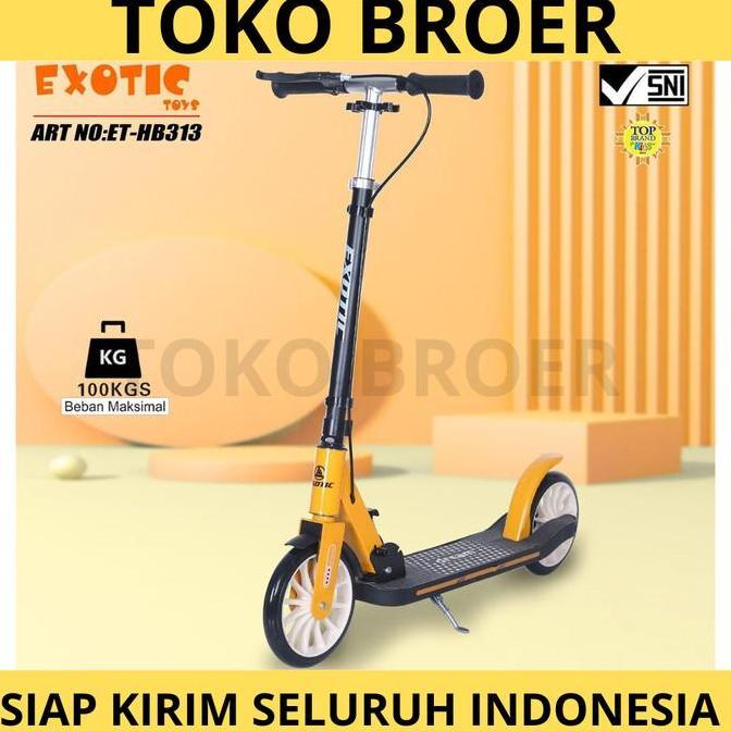Scooter Skuter ET HB 313 Anak & Dewasa 100 Kg Rem Tangan Manual