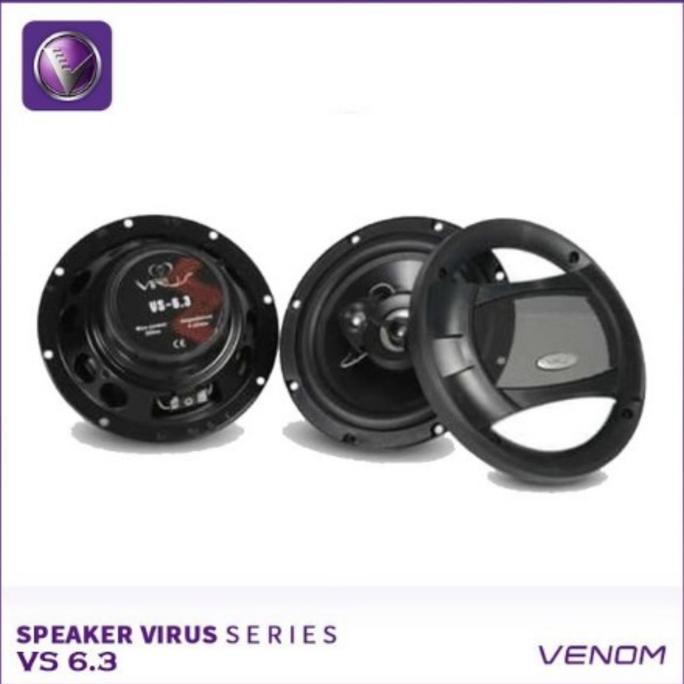 Speaker Coaxial Venom Virus Vs 6.3 Speaker Pintu Mobil Venom Virus