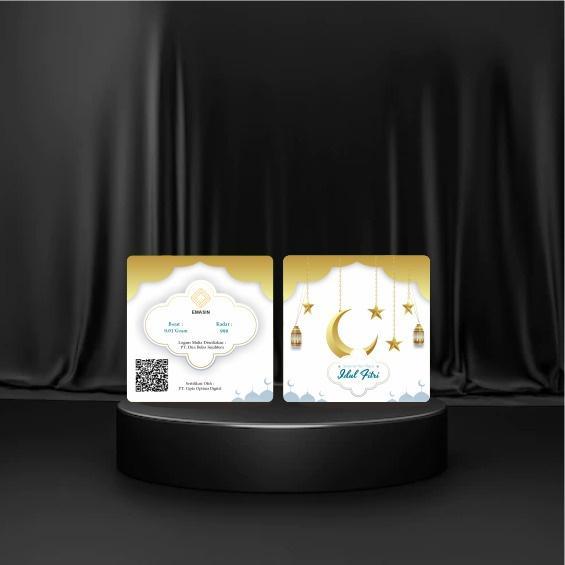 Emasin Logam Mulia Emas 24K Emasin 0,001 Idulfitri Series