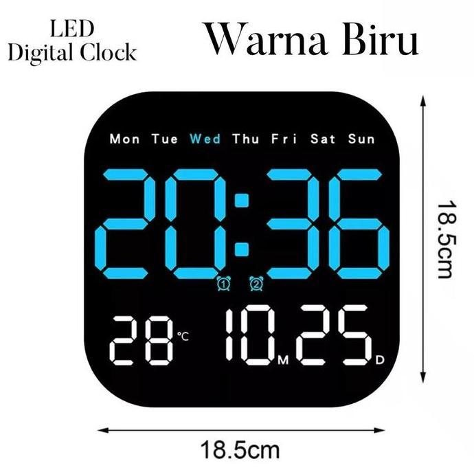 JAM MEJA DINDING DIGITAL STOP WATCH COUNTDOWN COUNTUP LED WEKER / DIGITAL ALARM CLOCK SUHU TEMPERATU