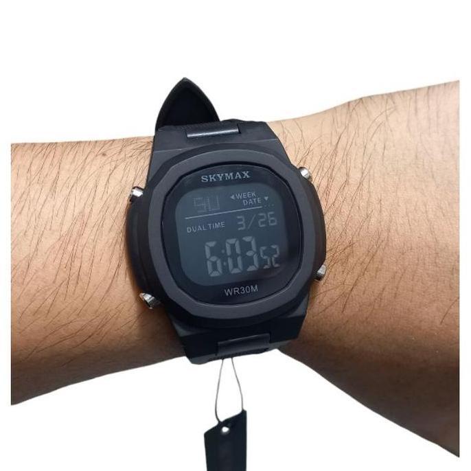 Watch- Gianl Jam Tangan Pria Dital Skymax 23G Anti Air Bergaransi