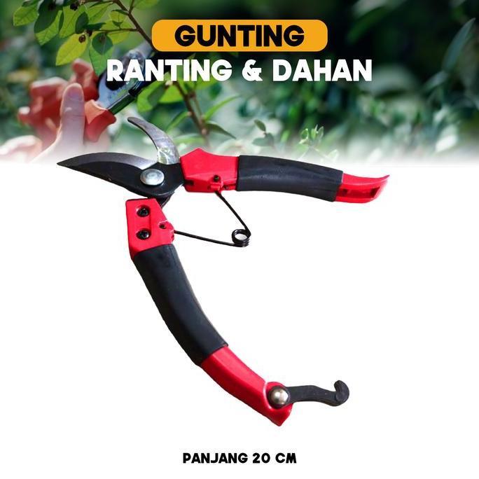 GUNTING DAHAN RANTING RUMPUT POHON / GUNTING RANTING PRUNING SHEAR / GUNTING TAMAN TAJAM KUALITAS TE