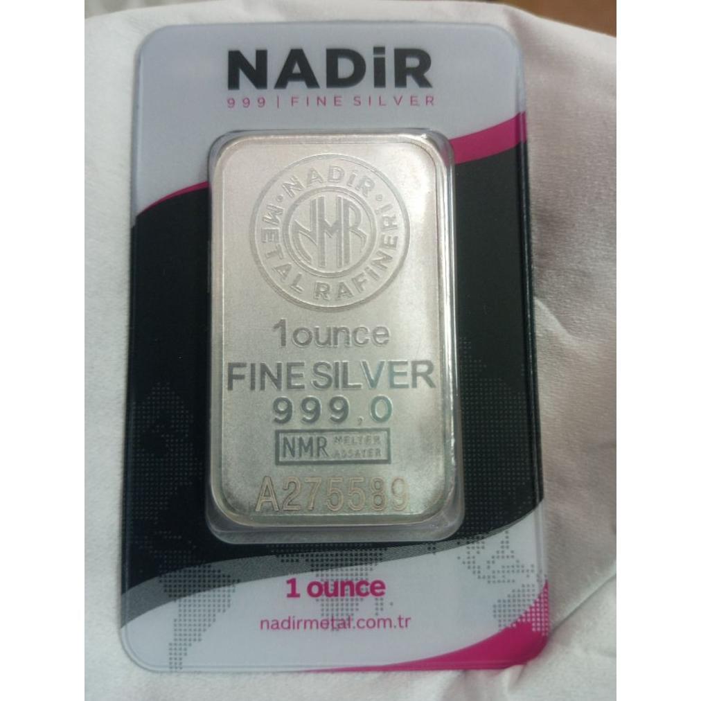 silver bar (perak batangan ) Nadir