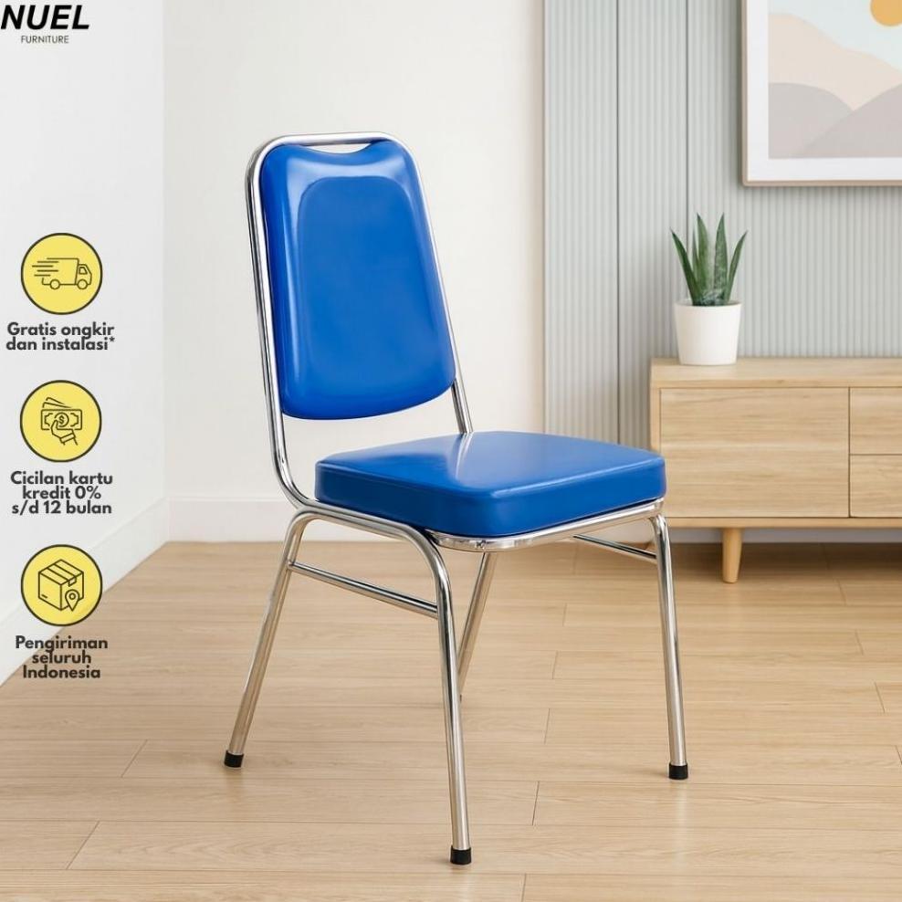 Nuel Kursi Susun Pipa Oval / Kursi Futura / Kursi Pesta Matrix (Khusus Instant)