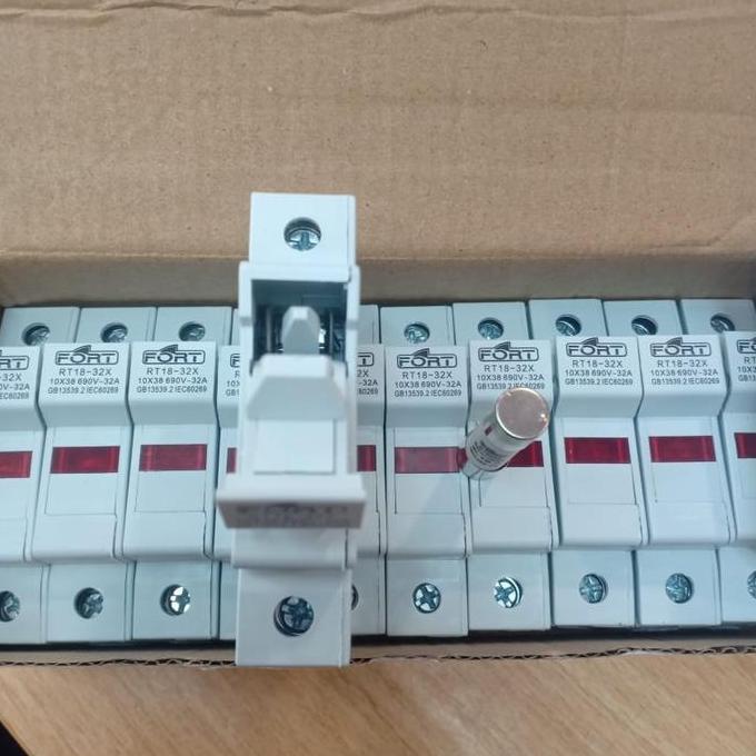 DIN RAIL FUSE HOLDER FORT + ISI FUSE LINK