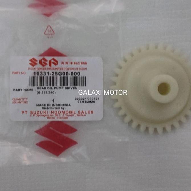 SUZUKI GENUINE PART GIGI POMPA OLI SUZUKI SATRIA FU KARBURATOR,SUZUKI SATRIA FU DARI TAHUN 2005 SAMP