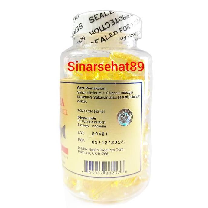K-Max Alaska Deep Fish Oil Omega 3 Alaska Tutup Putih Isi 100