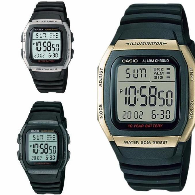 CASIO W-96H-1BVDF W96H-9AVDF JAM TANGAN DIGITAL ORIGINAL TAHAN AIR