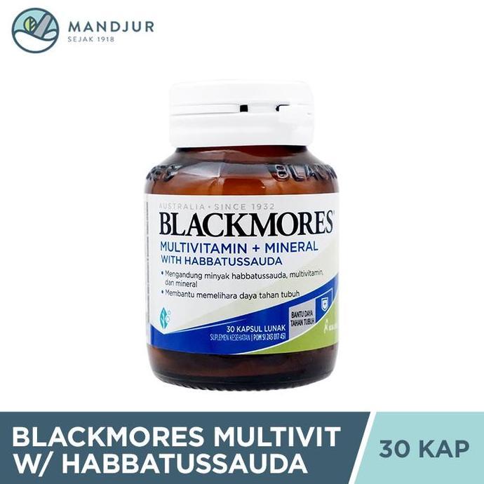 Blackmores Multivitamin + Minerals With Habbatussauda 30 Kapsul Lunak