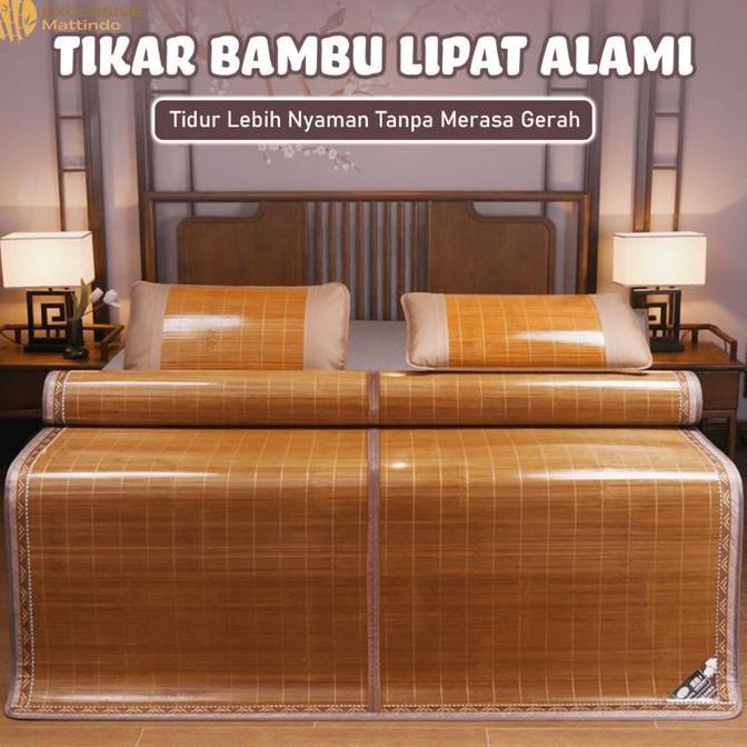 X6A1,X6B1,X6C1 TIKAR BAMBU LIPAT PREMIUM TIKAR BAMBU 3 UKURAN TIKARF BAMBU POLOS ADEM TIKAR BAMBU LI
