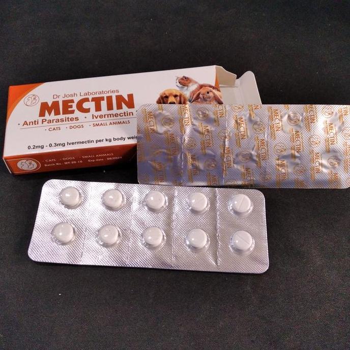 OBAT KUTU ORAL MECTIN (1STREP)10 TABLET/ANTI PARASIT/INVERMECTIN 2MG