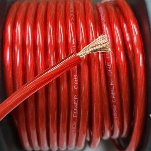 SC KABEL ECERAN AWG8 CABLE SILICONE WIRE POWER MOBIL DC STRUM STROOM ECERAN AWG 8  1 METER TAHAN PAN