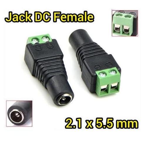 SC JACK DC BAUT BETINA 2.1X5.5MM FEMALE POWER ADAPTER SCREW SOKET SOCKET  SAMBUNGAN ADAPTOR KEK JACK