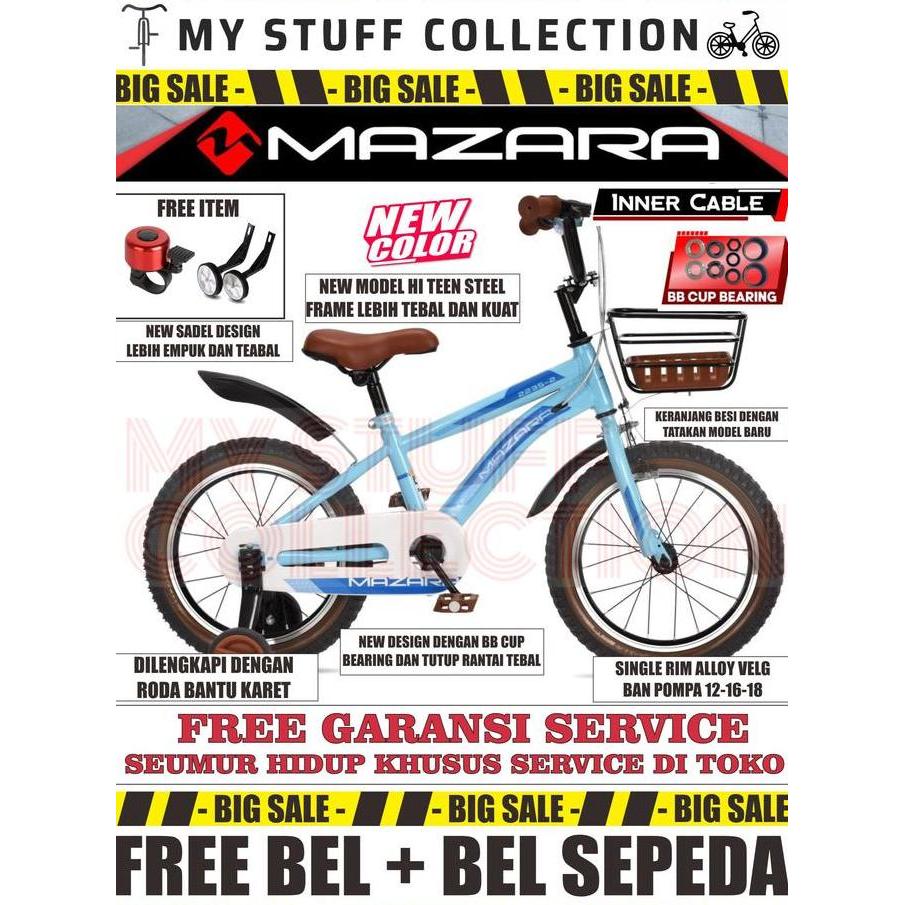 Promo SEPEDA BMX ATLANTIS UKURAN 16 INCH SERI LONDON BIKE FRAME HI TEEN STEEL VLEG DOUBLE ALLOY Disk