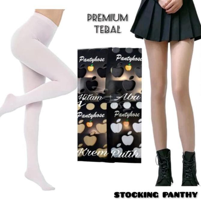 Stoking Celana Apel Tebal Pantyhose Stocking Model Sepinggang Untuk SPG Kantoran Pramugari Stoking A