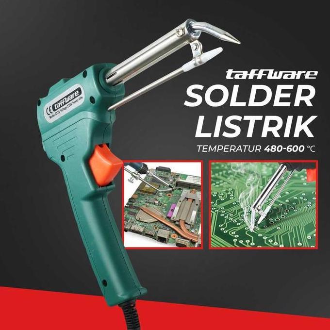 TAFFWARE GT10 SOLDER BUAT SERVIS HP SOLDER LISTRIK TEMBAK 7 IN 1 SOLDERING GUN AUTOMATIC HAND-HELD S