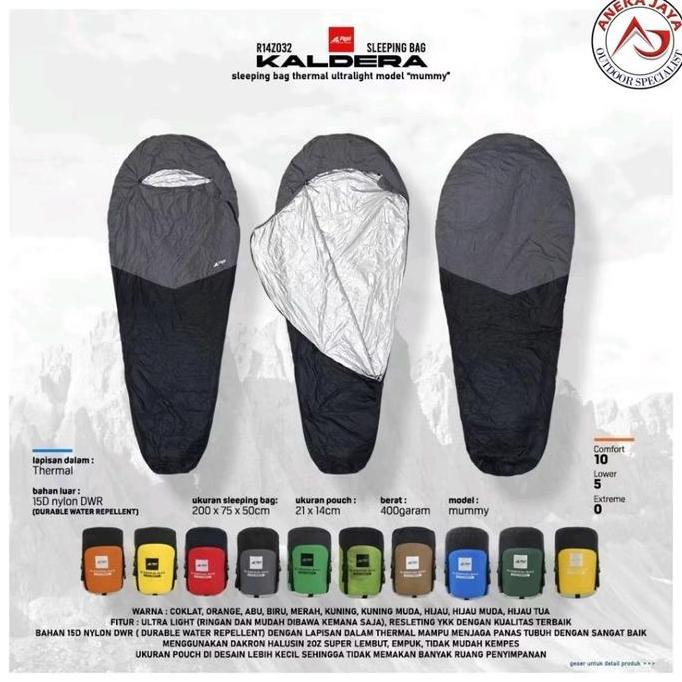 SLEEPING BAG AREI ULTRALIGHT KALDERA