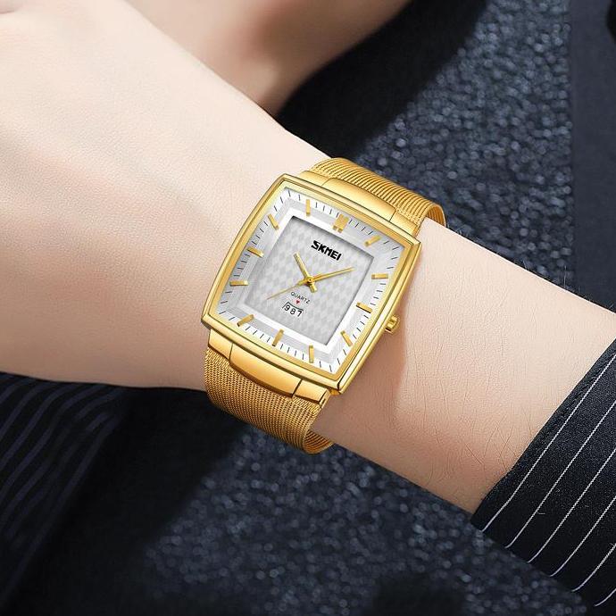 Bw- Jam Tangan Pria Analog Tali Stainless Steel Bercahaya Skmei 9311