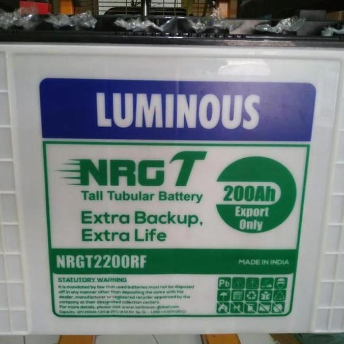 TERBARU - Aki Baterai Deep Cycle Luminous Tall Tubular 12v 12 V 200ah 200 Ah