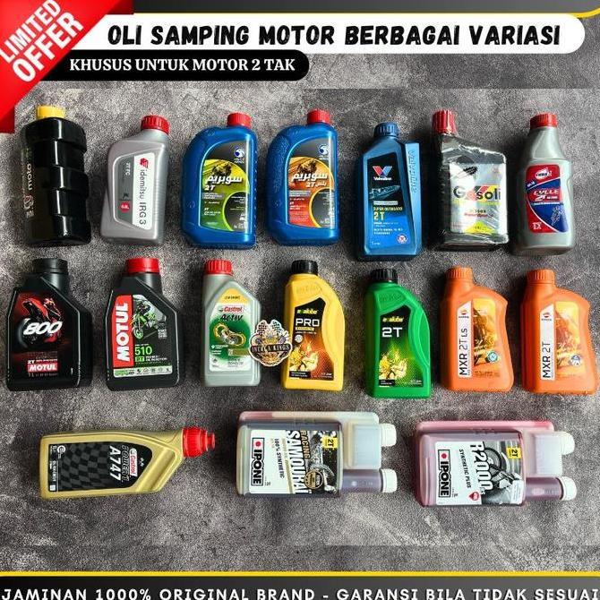 HARGA DISC - OLI SAMPING MOTOR ALL BRAND UNIVERSAL MOTOR 2 TAK 2T || ENI IDEMITSU ADNOC VALVOLINE GA