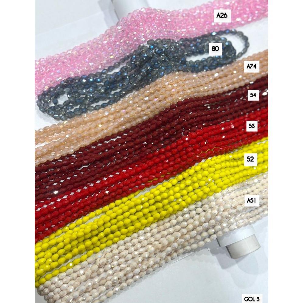 Kristal Ceko Tetes 4 mm Warna [2/2]